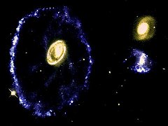 Cartwheel Galaxy Head-On Collision